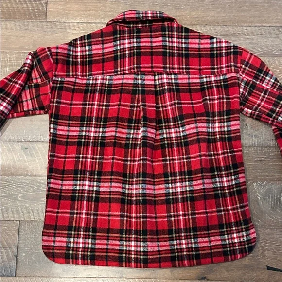 Mystree Red and Black Plaid Shacket - Picture 7 of 7